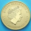 Монета Тувалу 1 доллар 2017 год. Дракон. Год петуха. Буклет