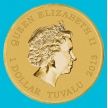 Монета Тувалу 1 доллар 2013 год. Желтоклювый зимородок. Буклет