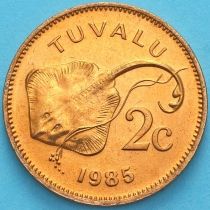 Тувалу 2 цента 1985 год. 