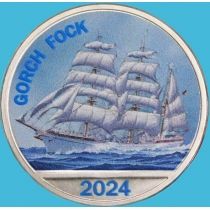 Вануату, Остров Амбрим 10 флорин 2024 год. Корабль Горх Фок
