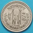 Монета Бангладеш 1 така 1975 год. ФАО.