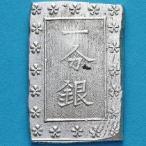 Япония 1 бу 1859-1868 год. Серебро. C # 16.а