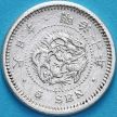 Монета Япония 5 сен 1877 год. Серебро