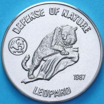 Афганистан 50 афгани 1987 год. Леопард