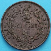 Британское Северное Борнео 1 цент 1888 год.