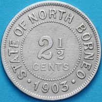 Британское Северное Борнео 2 1/2 цента 1903 год.