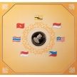 Монета Бруней 3 доллара 1997 год. 30 лет АСЕАН