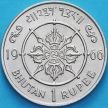 Монета Бутан 1 рупия 1966 год. Джигме Вангчук