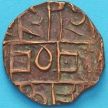 Монета Бутан 1/2 рупии 1820-1840 год. №1