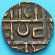 Монета Бутан 1/2 рупии 1820-1840 год. km3.3
