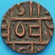 Монета Бутан 1/2 рупии 1820-1840 год. №4