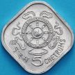 Монета Бутан 5 четрум 1975 год.