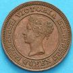 Монета Цейлон  1/4 цента 1898 год.