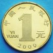 Монета Китай 1 юань 2009 год. Год Быка.