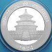 Монета Китай 10 юаней 2024 год. Панда. Серебро
