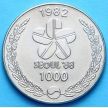 Монета Южной Кореи 1000 вон 1982 год.