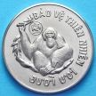 Монета Вьетнама 10 донг 1987 год.  Орангутан