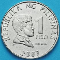 Филиппины 1 песо 2007 год.