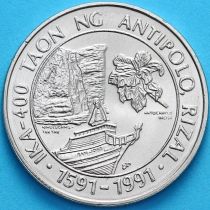 Филиппины 1 песо 1991 год. 400 лет Антиполо.