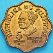 Филиппины 5 сентимо 1981 год.