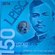 Филиппины 1 песо 2016 год. Генерал Артемио Рикарте. Буклет
