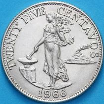 Филиппины 25 сентаво 1966 год.