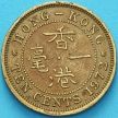 Монета Гонконг 10 центов 1972 год.