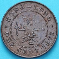 Гонконг 1 цент 1875 год.