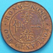 Гонконг 1 цент 1904 год.