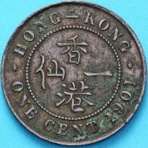 Гонконг 1 цент 1901 год. Н