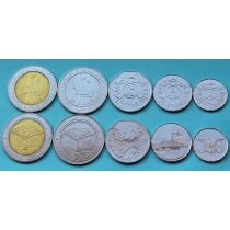Йемен набор 5 монет 1993-2006 год.