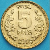 Индия 5 рупий 2009 год.