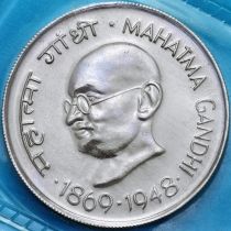 Индия 1 рупия 1969 год. Махатма Ганди. Proof. В