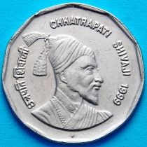 Индия 2 рупии 1999 год. Чхатрапати Шиваджи. Бомбей
