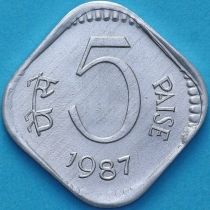 Индия 5 пайс 1987 год. Калькутта