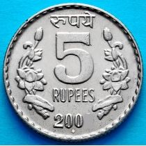 Индия 5 рупий 2001 год. Мумбаи