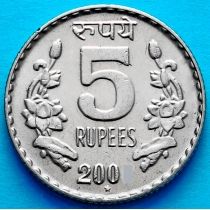 Индия 5 рупий 2001 год. Хайдарабад