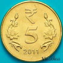 Индия 5 рупий 2011 год. Мумбаи