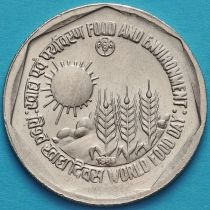 Индия 1 рупия 1989 год. ФАО. UNC