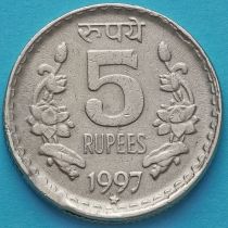 Индия 5 рупий 1996-1998 год. Хайдарабад.