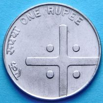 Индия 1 рупия 2005 год. Крест. Калькутта