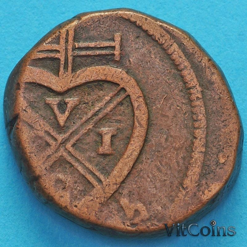 Монета Индии 1 пайс 1802-1829 год, президентство Бомбей. №2