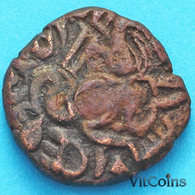Монета Индия, княжество Чола, 1 кахавану 985-1014 год. №1