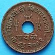 Монета Индии 1 пайало 1946, княжество Кач.