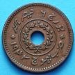 Монета Индии 1 дхабу (1/8 кач) 1943 VS1999, княжество Кач