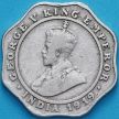 Монета Британская Индия 4 анны 1919 год.