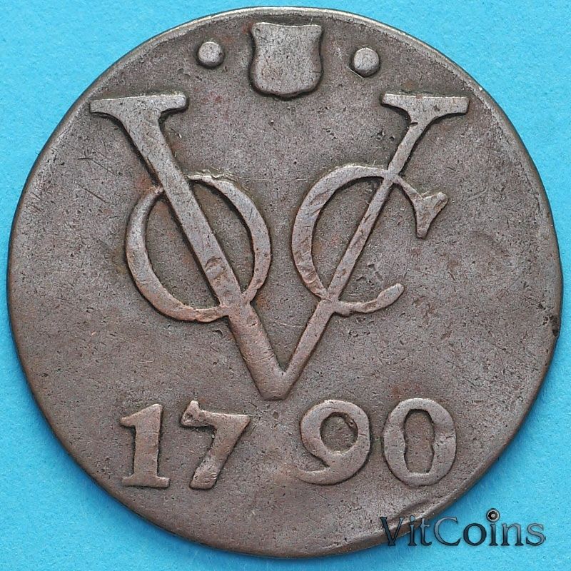 Монета Нидерландская Восточная Индия 1 дуит 1790 год.