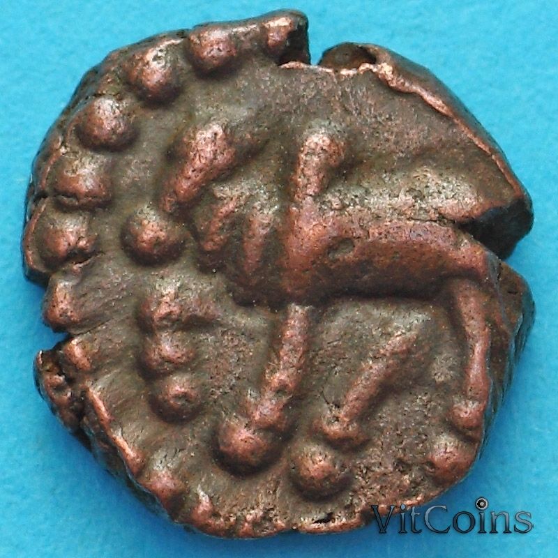 Древняя Индия, династия Нагас Падмавати 1/2 какини 335-340 год №3