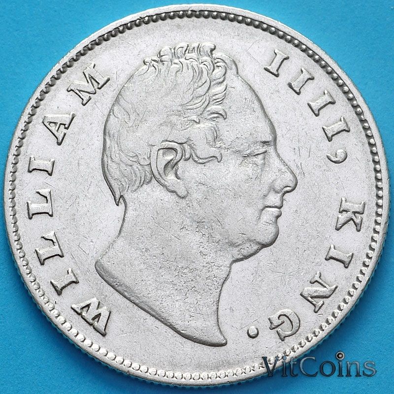 Монета Британской Индии 1 рупия 1835 год. №2