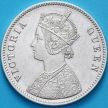Монета Британская Индия 1 рупия 1862 год. №2